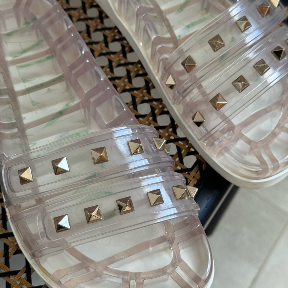 Transparent Ruckstud Summer Slide - Picture 2 of 8